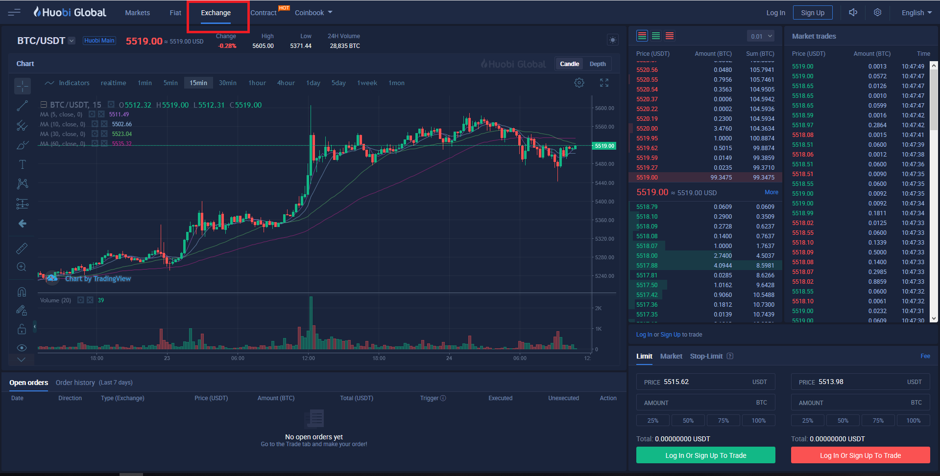 How to trade in Exchange-Huobi Global-Official Huobi Website