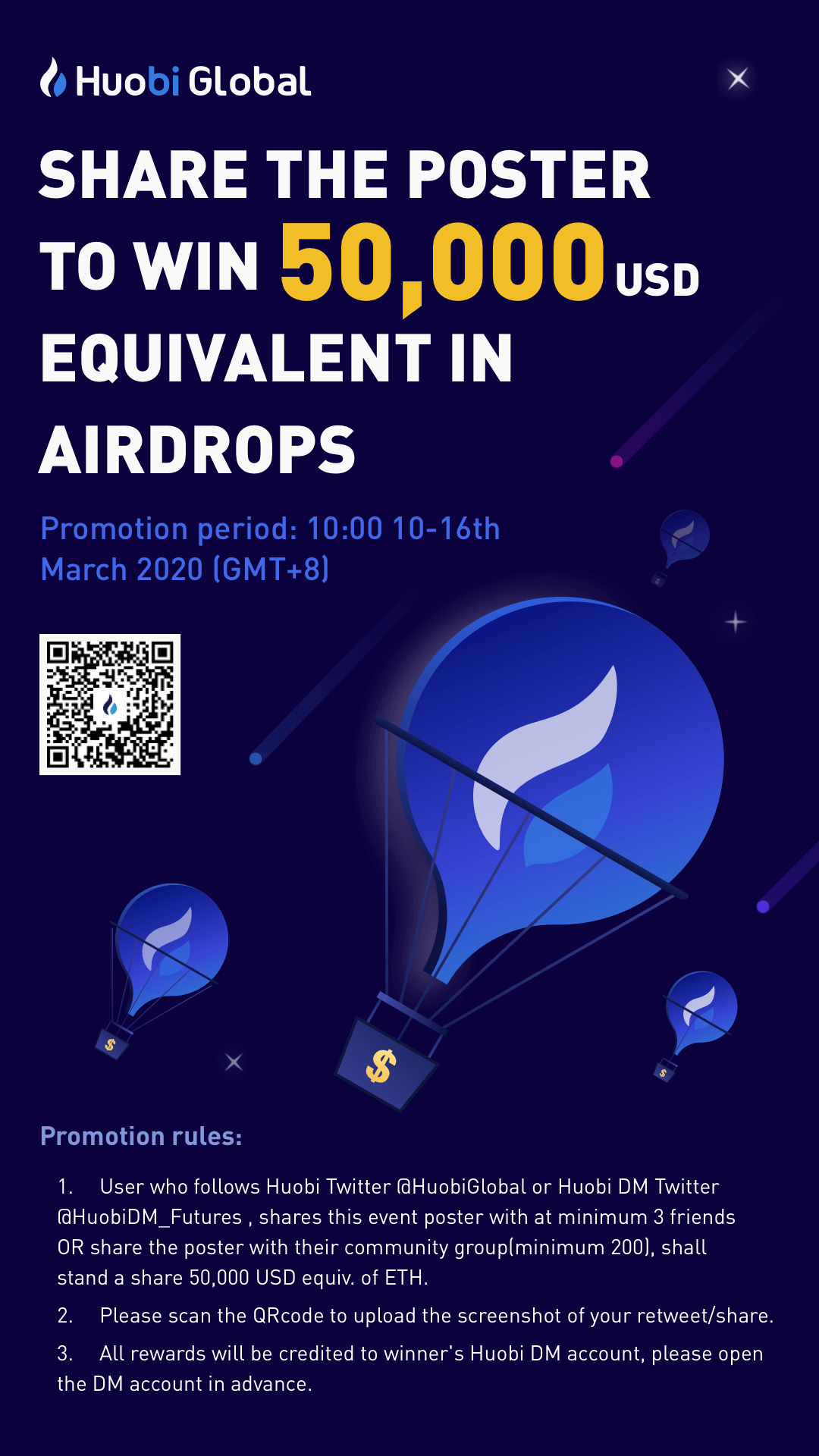 Huobi Global Airdrop With Rating, Claim 0 Free USD Tokens ...