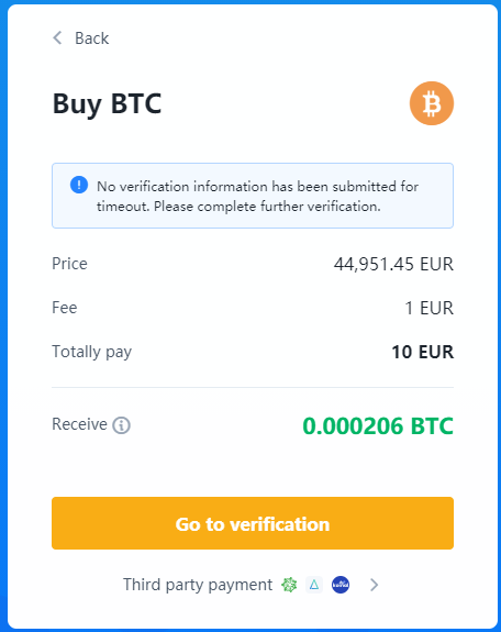 buy bitcoin.with verification online